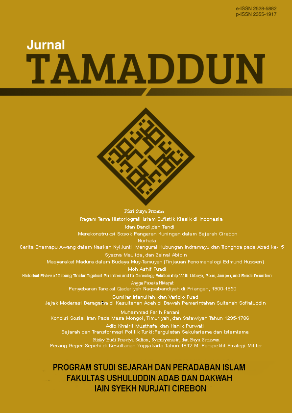 Jurnal Tamaddun Jurnal Sejarah dan Kebudayaan Islam